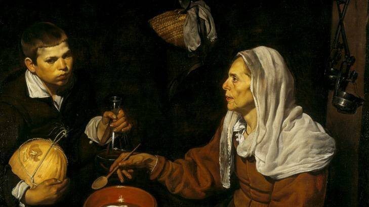 Velazquez' <i>An Old Woman Cooking Eggs</i> (1618) evokes a sense of mystery. Photo: Supplied