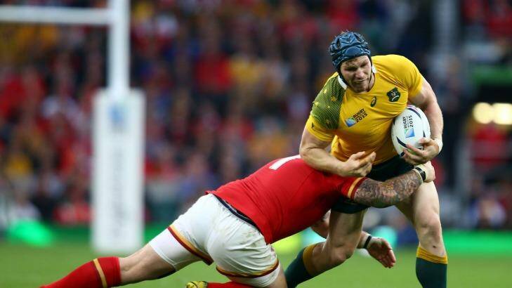 Pocock in action during the Wallabies' triumph over Wales. Photo: Gallo Images