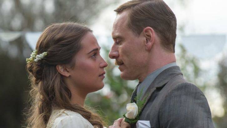 It has been reported that Michael Fassbender and Alicia Vikander's upcoming movie The Light Between Oceans is where their love ignited, but it's not a good idea to ask the actor about that. Photo: The Light Between Oceans