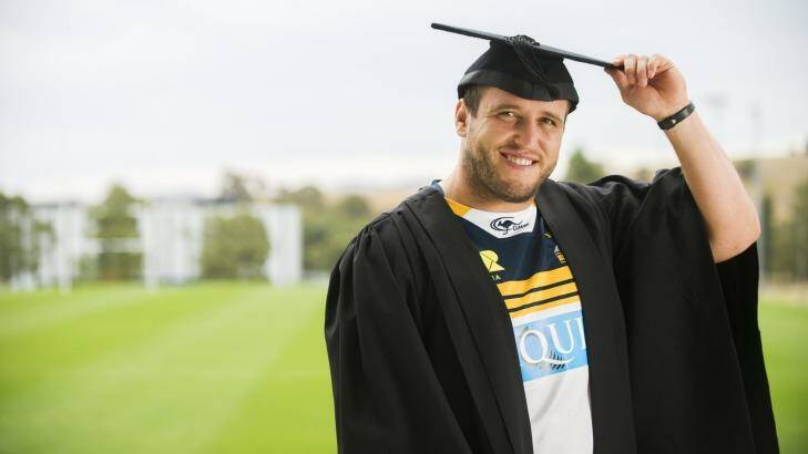 Ben Alexander has finished his degree and is ready to take on more rugby homework. Photo: Rohan Thomson