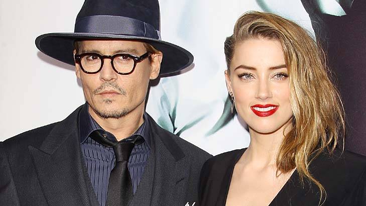 Newly engaged: Amber Heard and Johnny Depp in February this year. Photo: Michael Tran
