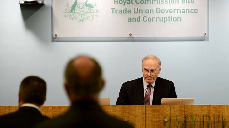 First day of royal commission: Dyson Heydon declares inquiry is not setting out to curb trade union activities. Photo: Jeremy Piper