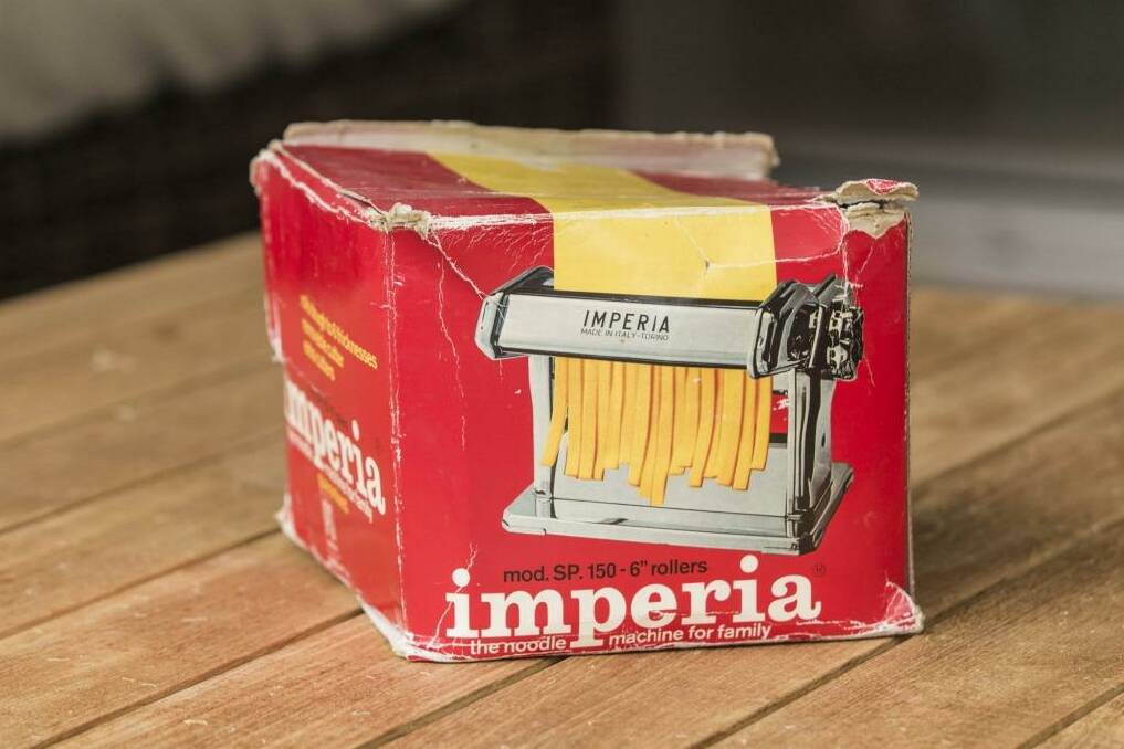 Silvia Colloca's Imperia noodle machine. Photo: Dominic Lorrimer