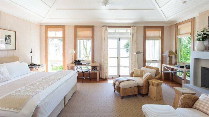 A bedroom in one of the villas at Kauri Cliffs, a luxury lodge in New Zealand's Bay of Islands region.

Photo: supplied