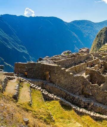 The great Inca ruins of Machu Picchu, Peru.