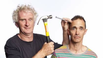 Nailing it: Terry Denton and Andy Griffiths.