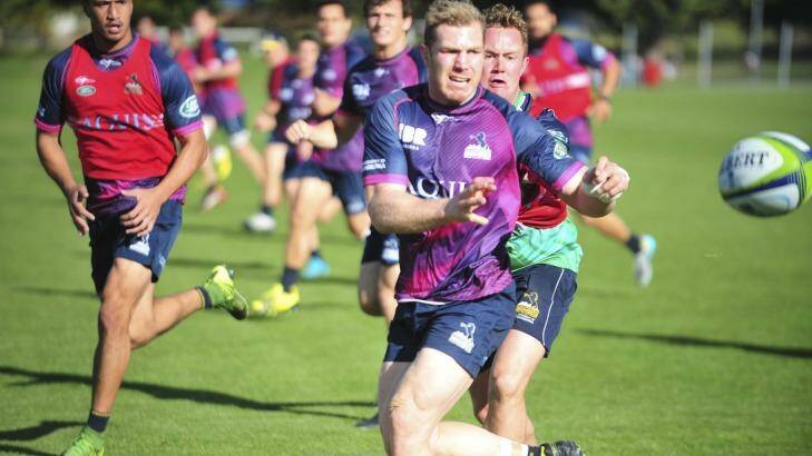 David Pocock training in Queenstown ahead of his comeback from suspension. Photo: Chris Dutton