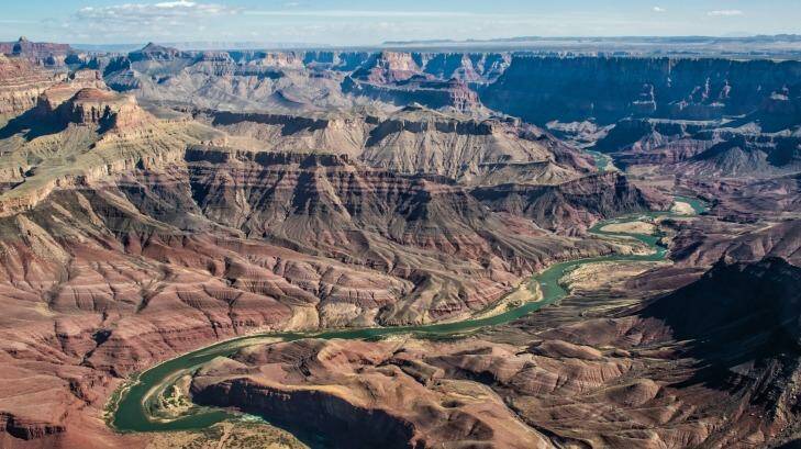 A view of the Grand Canyon from the chopper. Photo: iStock
