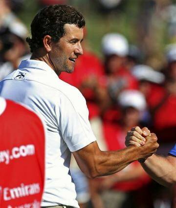 Top pair: Adam Scott and Rory McIlroy at last year's Australian Open