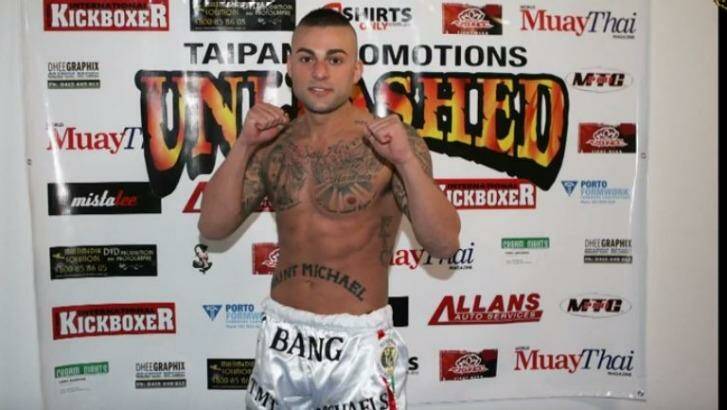 Antonio Bagnato fought under the name Tony Bang in 2012 before leaving the country for Thailand.  Photo: You Tube
