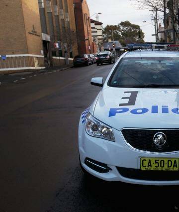 NSW Police have shut down half a Sydney street according to residents Photo: Fiona Morris 