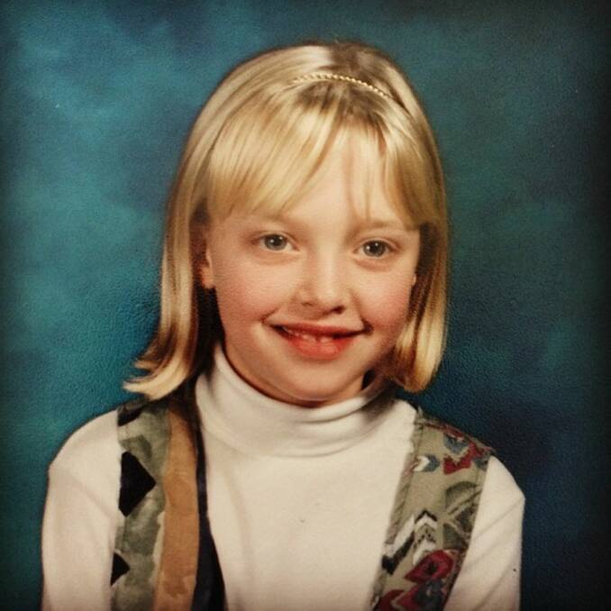 Amanda Seyfried: "Throwback to 3rd grade and vest." Photo: @mingey/Instagram