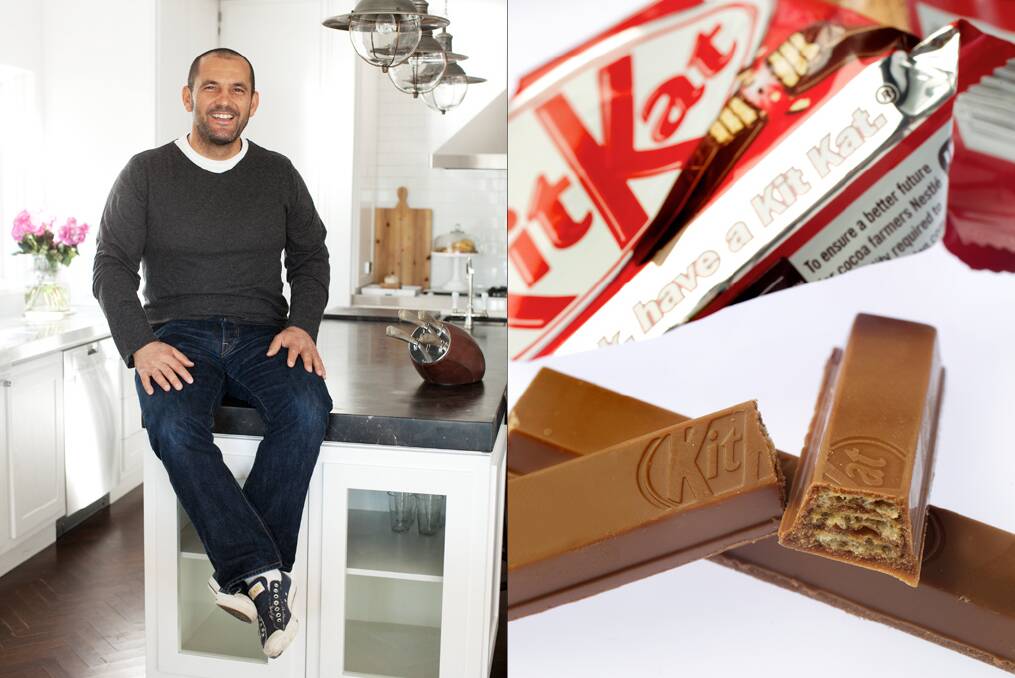 Guillaume Brahimi keeps a stash of Kit Kats in the pantry, out of his kids' sight. Photo: James Brickwood