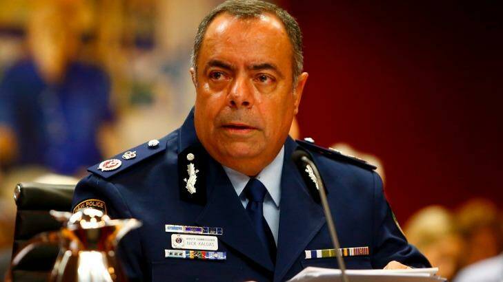 Deputy Commissioner NSW Police Force Nick Kaldas at the parliamentary inquiry in February. Photo: Daniel Munoz