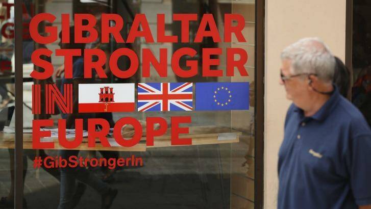 The result could affect the people of Gibraltar more than many. The British outpost at the bottom of Spain may find its border with Europe shut if the UK votes to leave the EU. Photo: Sean Gallup/Getty Images