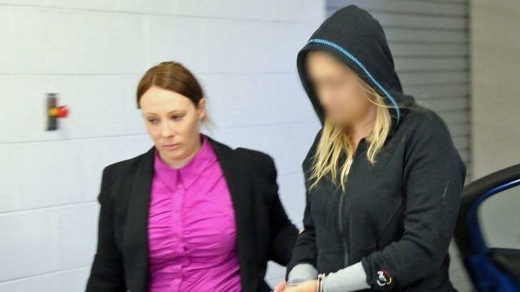 Amanda Maree Crowe is arrested by NSW Police. She is charged over murders alleged to have been carried out by the Brothers 4 Life crime gang. Photo: Supplied