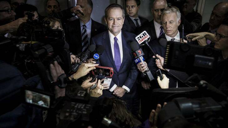 Bill Shorten after appearing at the royal commission in Sydney on Thursday.  Photo: Dominic Lorrimer