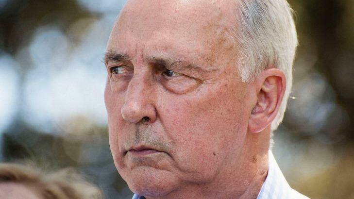 Former Prime Minister Paul Keating at Goat Island in Sydney Harbour. Photo: Christopher Pearce