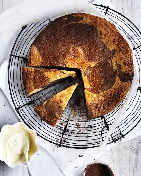 Retro favourite: Marble cake <a href="http://www.goodfood.com.au/good-food/cook/recipe/glutenfree-chocolate-rose-marble-cake-20140722-3cckw.html"><b>(Recipe here).</b></a> Photo: William Meppem