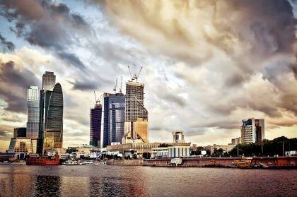 Moscow City had been envisioned as a shiny testament to Russia's growing international influence, its answer to Manhattan and the City of London .