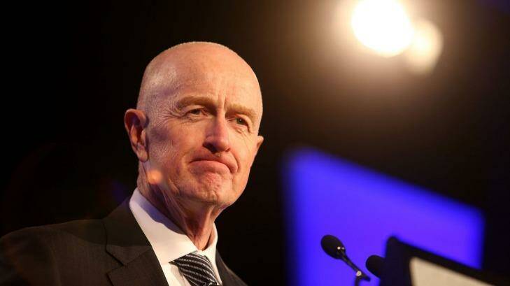 Reserve Bank governor Glenn Stevens speaks at an American Chamber of Commerce lunch on Friday. Photo: Pat Scala