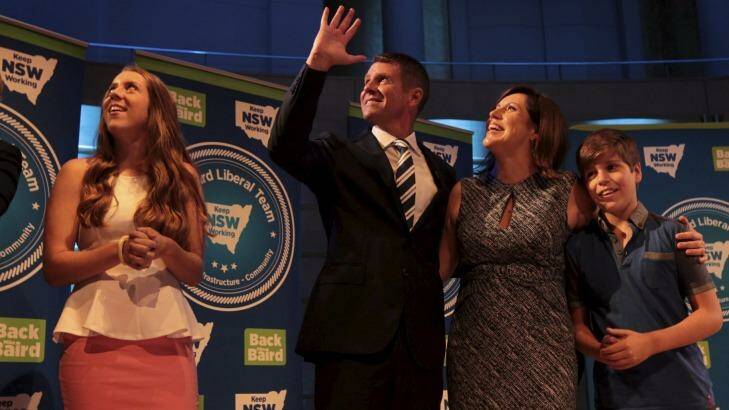 The old party faithful turned out in their droves at the city recital centre on Sunday to listen to the NSW Liberal Party's leader Mike Baird deliver an election campaign speech. Photo: Dean Sewell