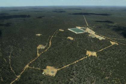 Santos's CSG operations in the Pilliga State Forest Photo: Dean Sewell
