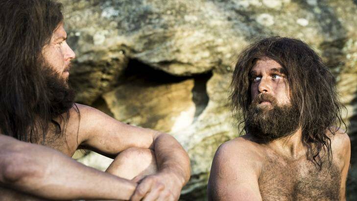 Cavemen: Christiann van Vuuren and Nick Boshier star in Soul Mates which debuts on ABC2 on October 23.