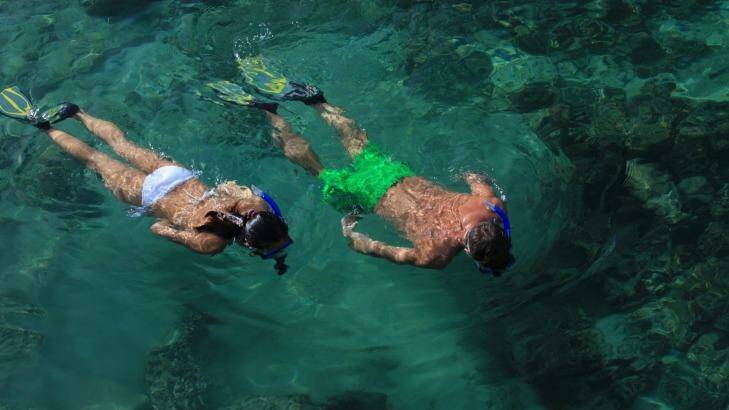 Snorkelling in Oman.