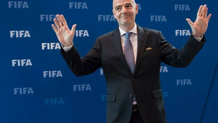 Visit postponed: FIFA President Gianni Infantino. Photo: ENNIO LEANZA