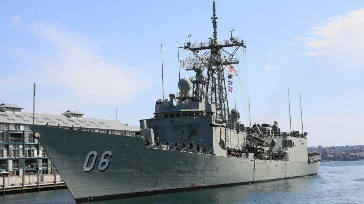 The alleged attack occurred on the navy frigate HMAS Newcastle.