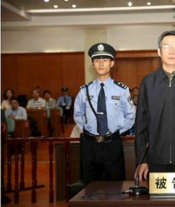Liu Tienan at Langfang People's Intermediate Court. Photo: Weibo