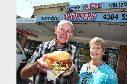 The former owners of the Wambie Whopper, Maree and Kev Dean Photo: Supplied