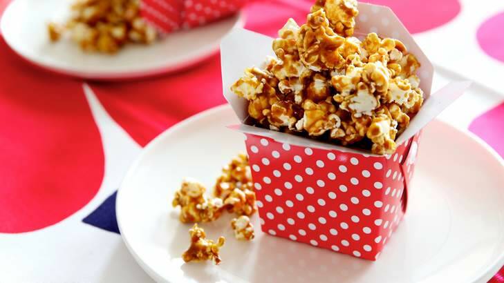 Caramel popcorn is perfect for sharing. Photo: Edwina Pickles