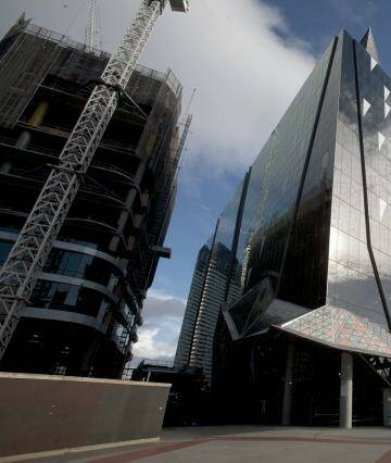 Future focus: The National Australia Bank headquarters in Melbourne is among the AMP acquisitions. Photo: Luis Ascui