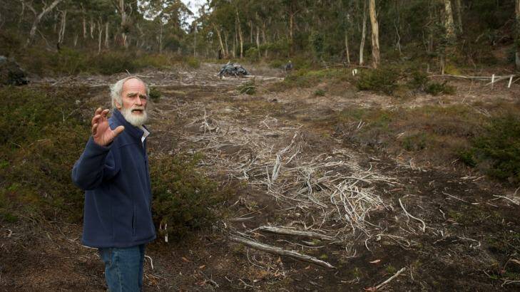 Chris Jonkers, a member of the Lithgow Environment Group that is opposed to the extension of the mine. Photo: Wolter Peeters