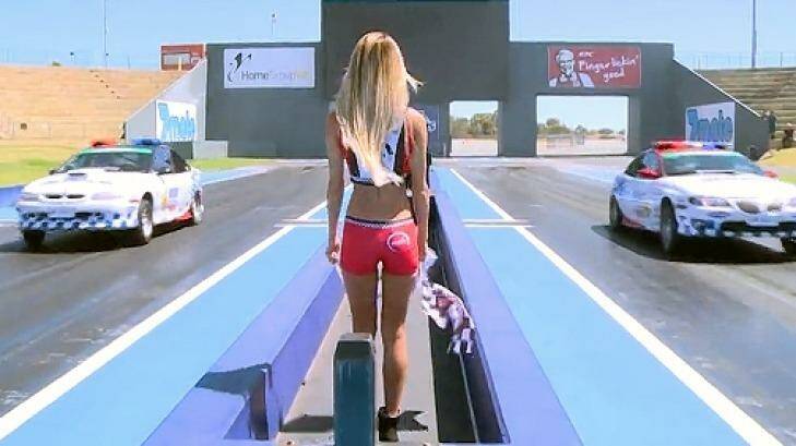 Grid girls were on hand to support the Perth Speed Fest.