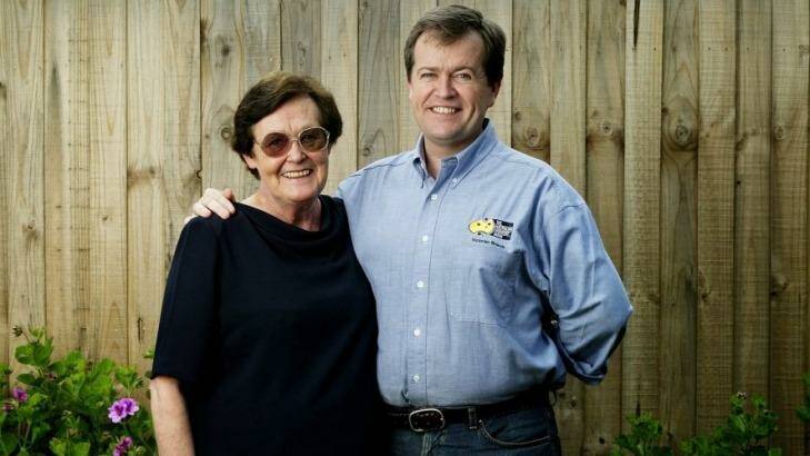 Bill Shorten and his mother Ann in 2005. Photo: John Donegan