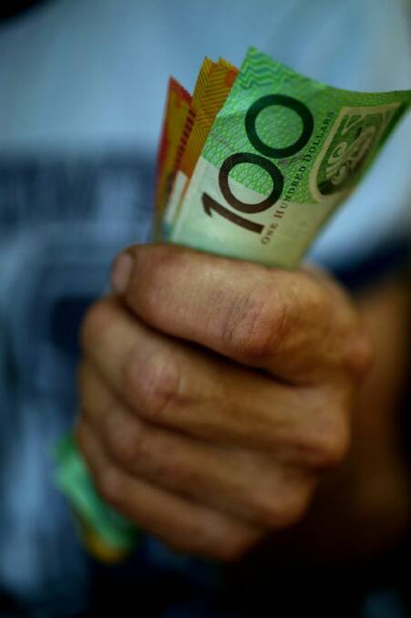 debt  shares  040130  generic debt  collectors  money owing dollar wage SPECIALX 23070 
Handful of cash, money, Australian fifty-dollar and 100-dollar notes. hand holding Australian currency. one-hundred dollar note. 100-hundred dollars.

pic by louise kennerley