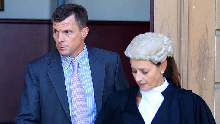 Sentencing hearing: Paul Mulvihill with his counsel Kate Traill. Photo: Edwina Pickles