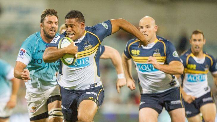 ACT Brumbies prop Scott Sio has put his hand up to return from injury for Friday night's game against the Bulls. Photo: Jay Cronan