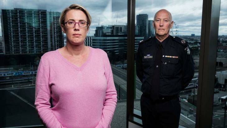 Assistant Commissioner Steve Fontana and Detective Senior Constable Christine Stafford captured the notorious paedophile, Lux. Photo: Paul Jeffers
