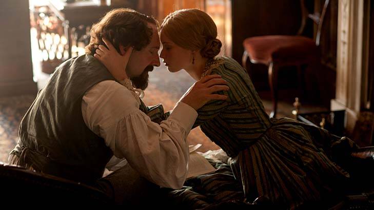 Secrets:Ralph Fiennes and Felicity Jones in <em>The Invisible Woman</em>.
