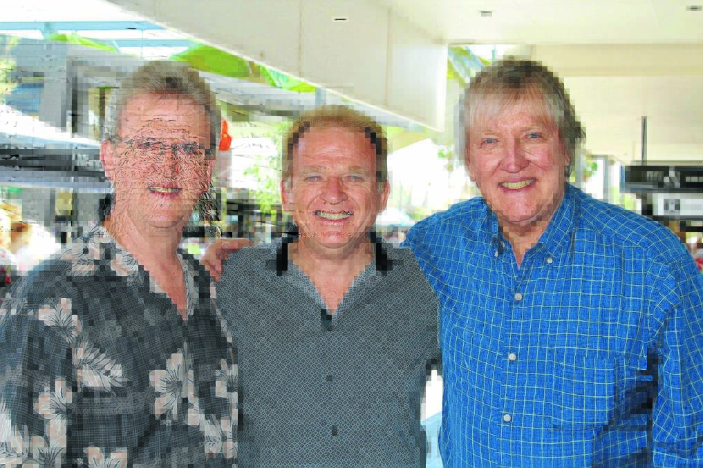 LEFT  LONG HAUL: Three artists who have been constants in the industry  Wayne Horsburgh, Rodney Vincent and Roland Storm  catch up at Mildura.
