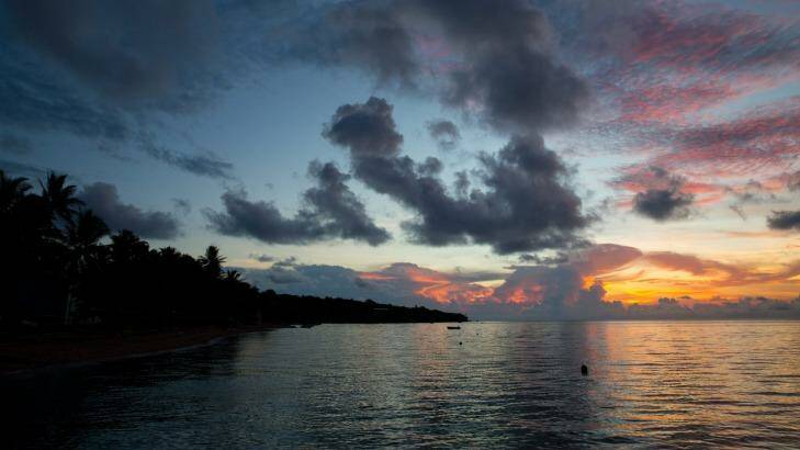 Sunrise on Erub Island in the Torres Strait.  Photo: Janie Barrett