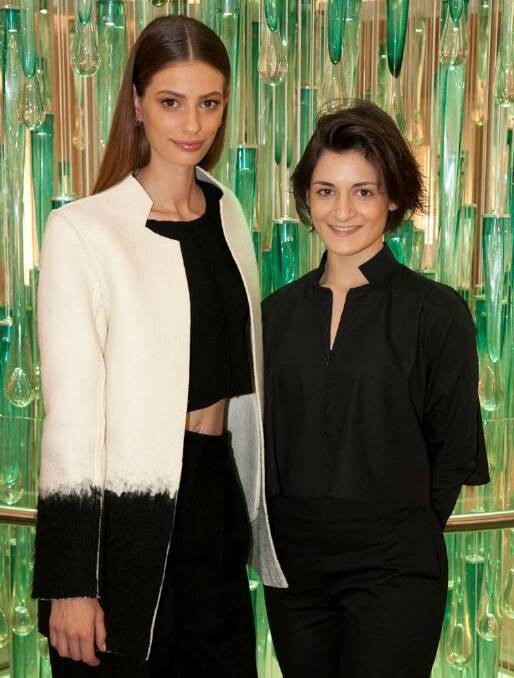 From left; Cassie Van Den Dungen and Christina Exie at Tiffany & Co National Designer Award. Photo: Fotogroup