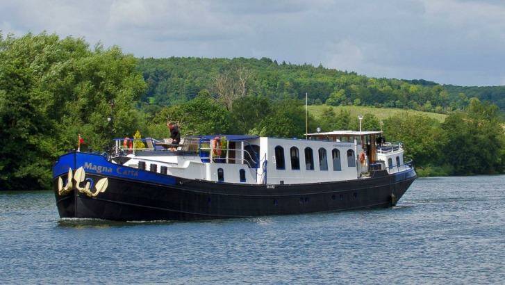 European Waterway's barge Magna Carta on the Thames in England. Photo: Supplied