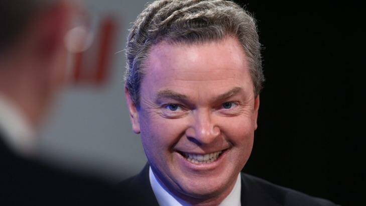 Education Minister Christopher Pyne on Thursday.  Photo: Andrew Meares