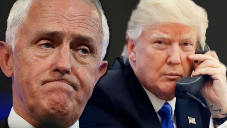 President Donald Trump went on the attack after the phone call with Malcolm Turnbull.