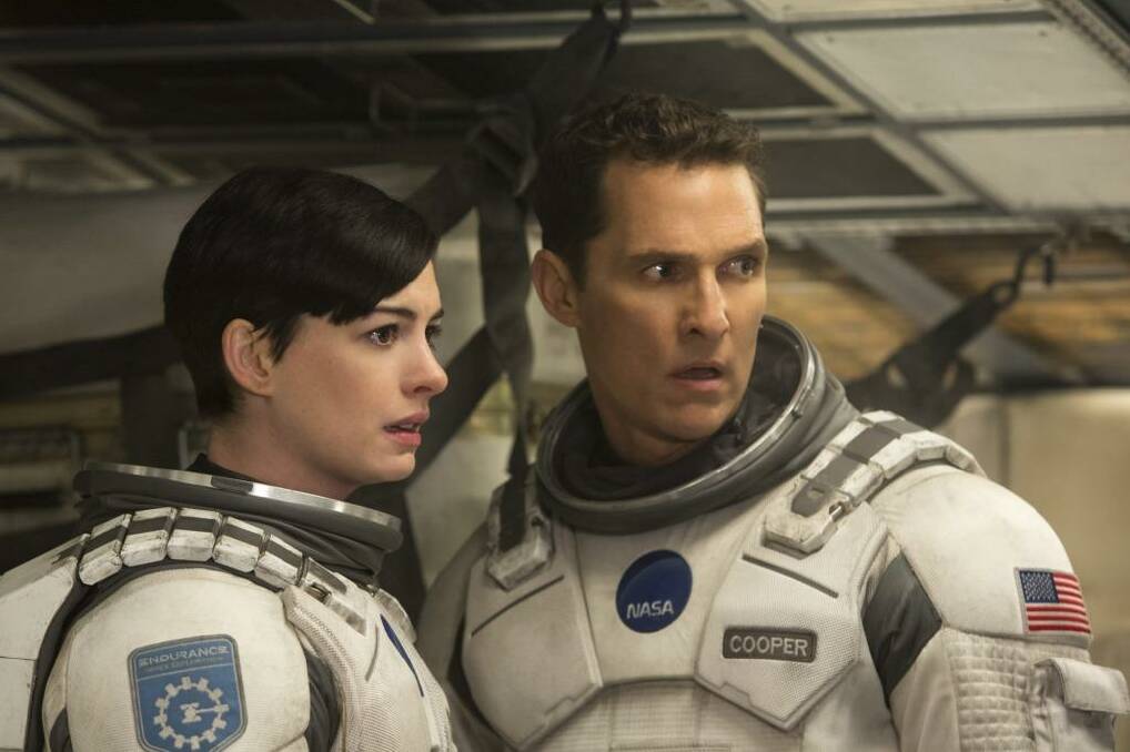 Anne Hathaway and Matthew McConaughey in Interstellar